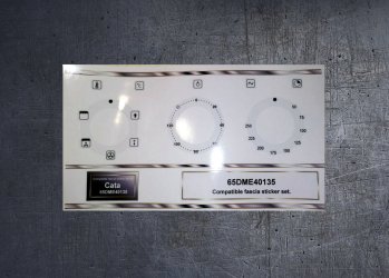 CATA 65DME40135 compatible fascia sticker set. (image for) CATA 65DME40135 compatible fascia sticker set.