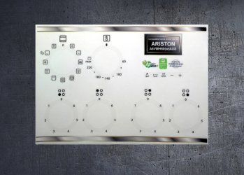 Ariston A6VMH60 (W)AUS Compatible fascia sticker set. (image for) Ariston A6VMH60 (W)AUS Compatible fascia sticker set.