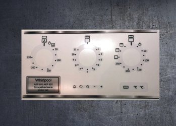 Whirlpool AKP 951, AKP 925 compatible panel fascia sticker set. (image for) Whirlpool AKP 951, AKP 925 compatible panel fascia sticker set.