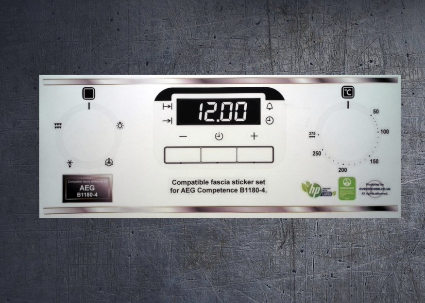 (image for) AEG COMPETENCE B1180-4 compatible sticker set. - Click Image to Close