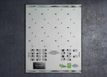Baumatic B68SS Hob 5 and 6 Burner compatible fascia sticker set. (image for) Baumatic B68SS Hob 5 and 6 Burner compatible fascia sticker set.
