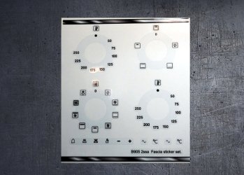 Baumatic B905 2ssa compatible front panel fascia sticker set. (image for) Baumatic B905 2ssa compatible front panel fascia sticker set.