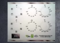 (image for) Beko BBIF22100W Compatible fascia sticker set x2.