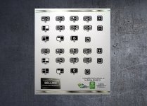 (image for) Belling Farmhouse 444444133 Compatible fascia sticker set x2.