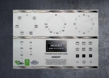 INDESIT BIMS 53 K.A B IX GB.BIG,FIM, compatible fascia stickers. (image for) INDESIT BIMS 53 K.A B IX GB.BIG,FIM, compatible fascia stickers.