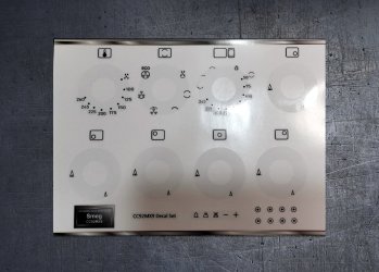 (image for) Smeg CC92MX9 compatible fascia sticker set.
