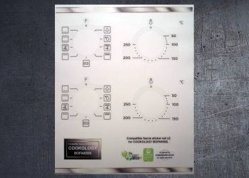 (image for) COOKOLOGY BOFA65SS Compatible fascia sticker set x2.