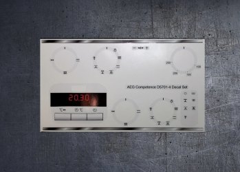 AEG COMPETANCE D5701-4 compatible fascia sticker set. (image for) AEG COMPETANCE D5701-4 compatible fascia sticker set.