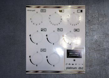 (image for) Belling Platinum DB2 compatible fascia sticker set.