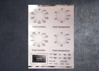 Viking DESO130 Compatible fascia sticker set. (image for) Viking DESO130 Compatible fascia sticker set.
