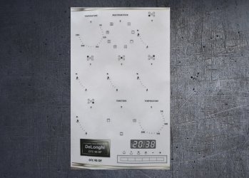 Delonghi DTC95DF Compatible fascia sticker set. (image for) Delonghi DTC95DF Compatible fascia sticker set.