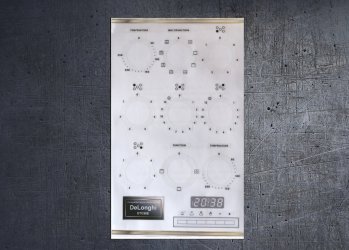 Delonghi DTC95E Compatible fascia sticker set. (image for) Delonghi DTC95E Compatible fascia sticker set.