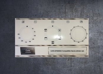 CATA EF60SS2 compatible fascia sticker set. (image for) CATA EF60SS2 compatible fascia sticker set.