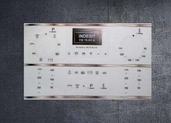 INDESIT FIE 76 KC.A compatible fascia sticker set. (image for) INDESIT FIE 76 KC.A compatible fascia sticker set.