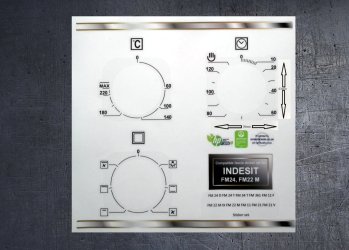 Ariston FM 24, FM34, FM22 M IX, FM21 compatible fascia panel stickers. (image for) Ariston FM 24, FM34, FM22 M IX, FM21 compatible fascia panel stickers.