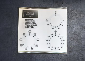 ARISTON FT 850, FT 95V, FT 820 compatible fascia sticker set. (image for) ARISTON FT 850, FT 95V, FT 820 compatible fascia sticker set.