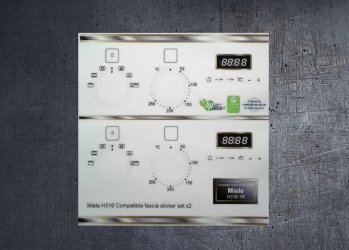 Miele H316 Compatible fascia sticker set. (image for) Miele H316 Compatible fascia sticker set.