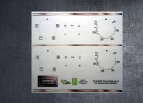 (image for) Siemens HB131550B/01 Compatible fascia sticker set x2.