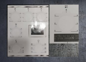 Ariston HB50 A.1 IX compatible fascia sticker set. (image for) Ariston HB50 A.1 IX compatible fascia sticker set.