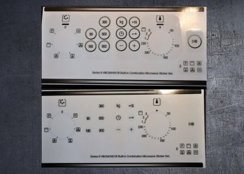 Bosch HBC84H501B compatible combi microwave sticker set. (image for) Bosch HBC84H501B compatible combi microwave sticker set.
