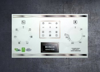 (image for) Bosch HBN531E0B compatible sticker set.