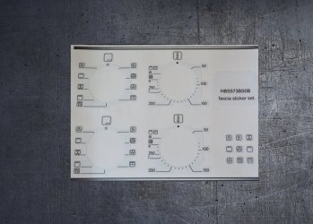 BOSCH HBS573BSOB compatible fascia sticker set. (image for) BOSCH HBS573BSOB compatible fascia sticker set.