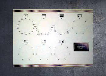 INDESIT ID50C1 compatible fascia sticker set. (image for) INDESIT ID50C1 compatible fascia sticker set.