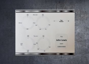 (image for) John Lewis JLBIDOS904 Compatible fascia sticker set.