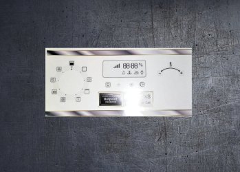 Hotpoint Oven KSO89CXS compatible fascia sticker set. (image for) Hotpoint Oven KSO89CXS compatible fascia sticker set.
