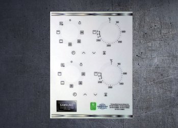 SAMSUNG NV70K1340BS, NV70K1310BS compatible fascia sticker set. (image for) SAMSUNG NV70K1340BS, NV70K1310BS compatible fascia sticker set.