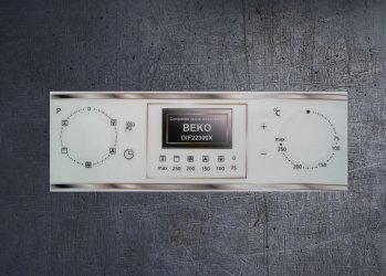 (image for) Beko OIF22300X compatible fascia sticker set.