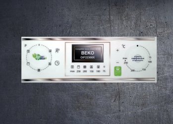 Beko OIF22300X compatible fascia sticker set. (image for) Beko OIF22300X compatible fascia sticker set.