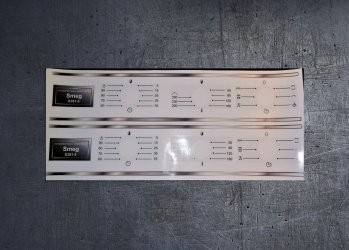 (image for) Smeg S381-5 compatible fascia sticker set