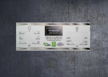 Hotpoint SBS638CX compatible fascia sticker set. (image for) Hotpoint SBS638CX compatible fascia sticker set.