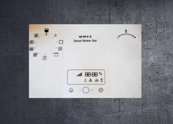 Hotpoint Oven SD 89 E X compatible fascia sticker set. (image for) Hotpoint Oven SD 89 E X compatible fascia sticker set.