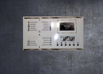 Smeg SE210X variant 1 compatible panel fascia sticker set. (image for) Smeg SE210X variant 1 compatible panel fascia sticker set.