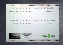 (image for) Siemens SPV4XMX28E Dishwasher compatible fascia sticker set x2.