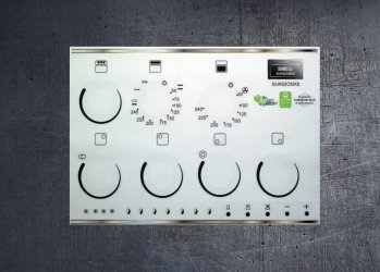 Smeg SUK62CMX5 compatible panel fascia sticker set. (image for) Smeg SUK62CMX5 compatible panel fascia sticker set.