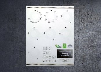 Smeg SUK81MFX8 compatible panel fascia sticker set. (image for) Smeg SUK81MFX8 compatible panel fascia sticker set.