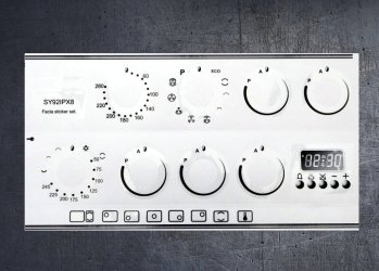 Smeg SY92IPX8 compatible panel fascia sticker set. (image for) Smeg SY92IPX8 compatible panel fascia sticker set.