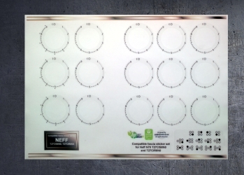 (image for) NEFF T27CIS8N0, T27CIR8N0 Hob, compatible fascia sticker set, may fit others.