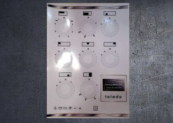 Rangemaster Toledo 90 Induction compatible fascia stickers set. (image for) Rangemaster Toledo 90 Induction compatible fascia stickers set.