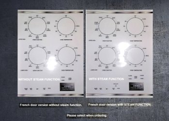 Viking VSOF7301/VDOF7301 compatible fascia sticker set. (image for) Viking VSOF7301/VDOF7301 compatible fascia sticker set.