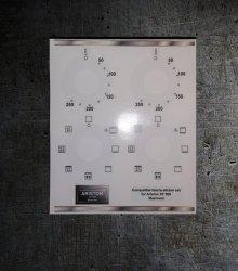 Ariston XF 905 Multioven compatible fascia sticker set x2 (image for) Ariston XF 905 Multioven compatible fascia sticker set x2
