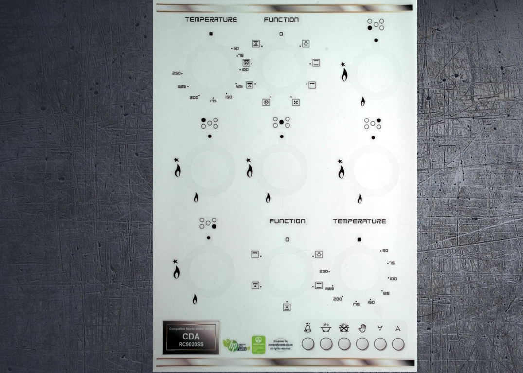 (image for) CDA RC9020SS Compatible fascia sticker set.