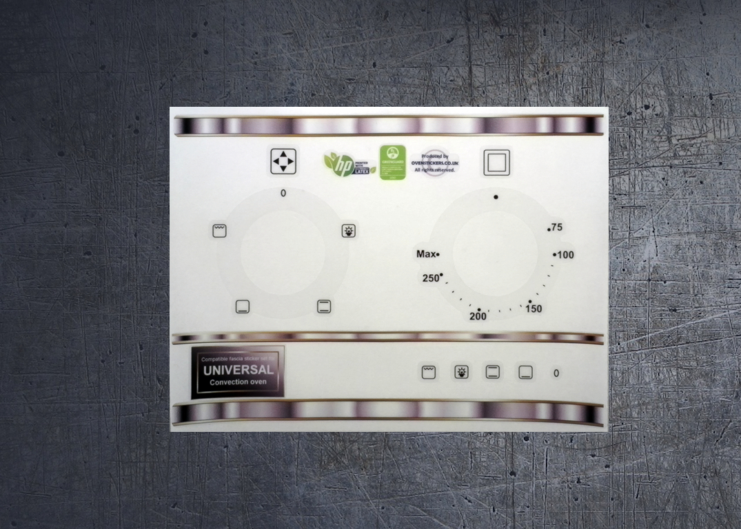 (image for) Universal convection oven stickers - Click Image to Close